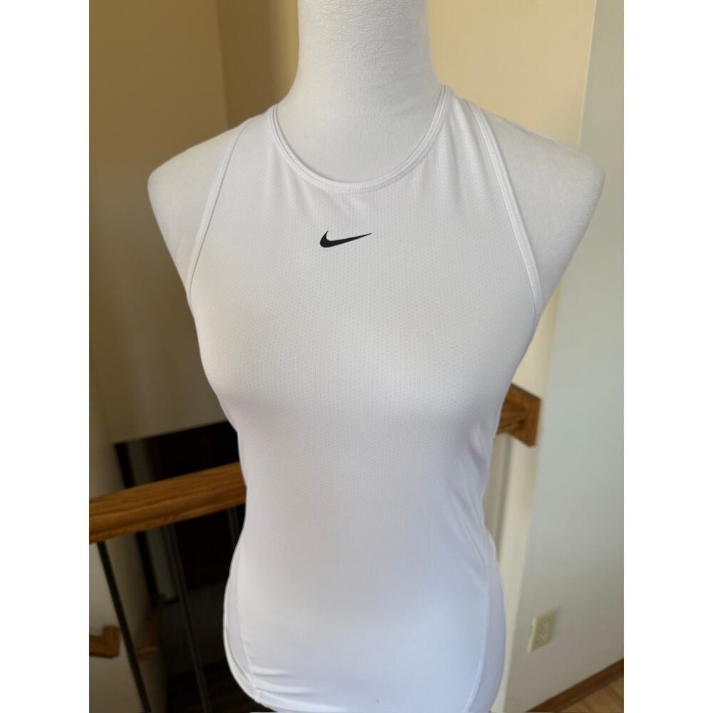 Nike White Racerback Tank - Picture 2 of 4